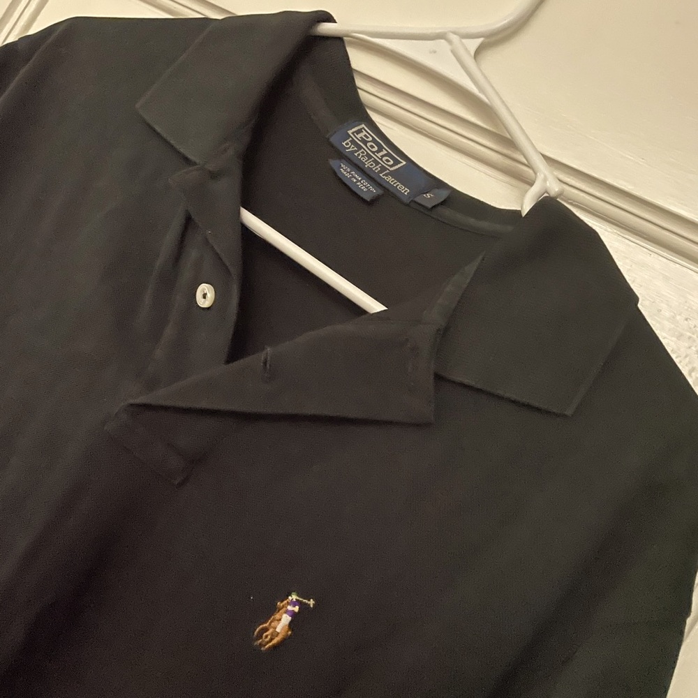 Mens small black Pima cotton Polo Ralph Lauren polo